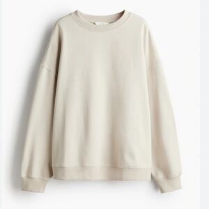H&M Light Beige Crewneck Top